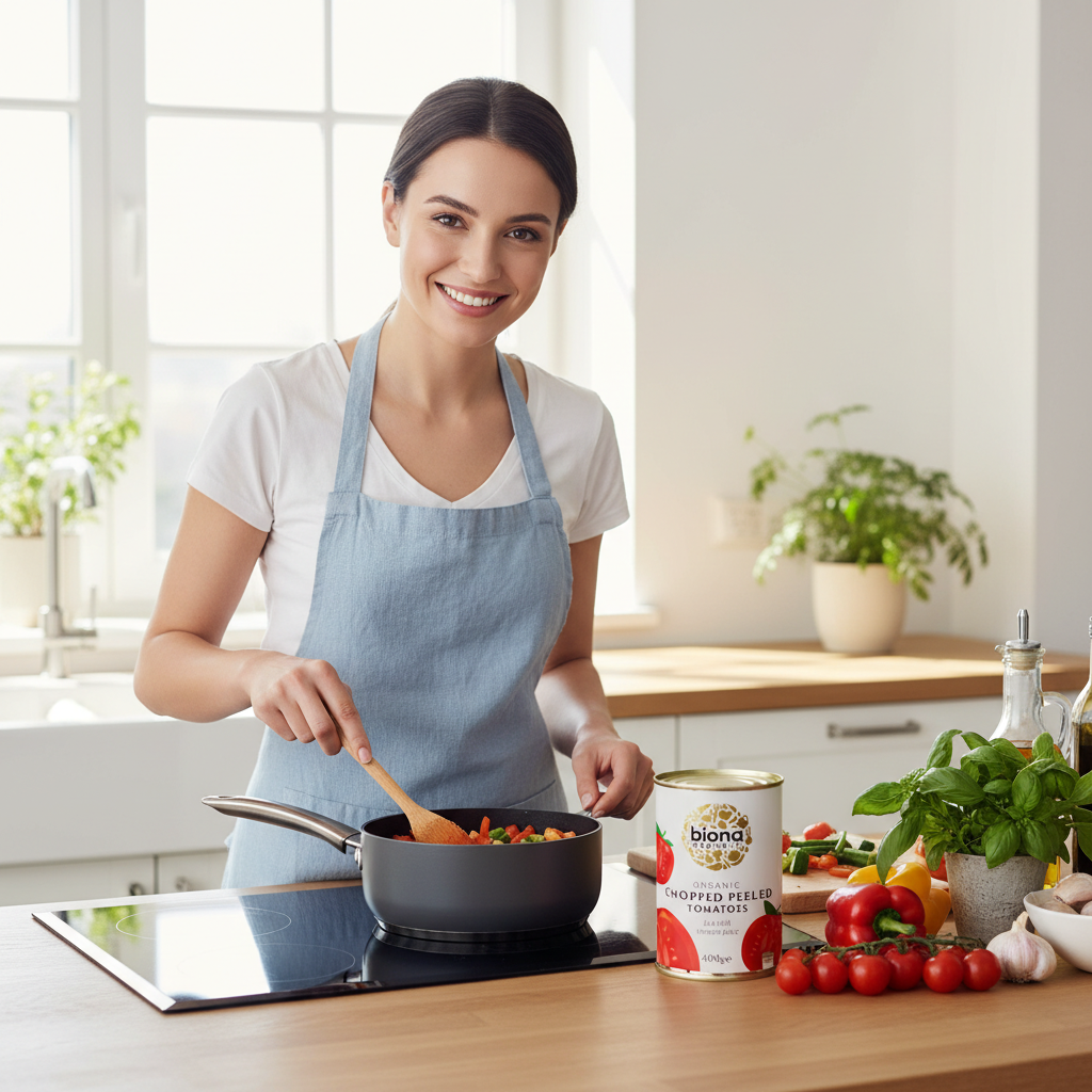 Roșii Decojite și Mărunțite Bio Biona - Gust Autentic Italian, Fără Zahăr sau Sare Adăugată, 400g 3