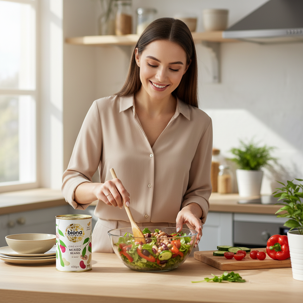 Mix de 3 Tipuri de Fasole Bio la Conservă 400g Biona - Fără Sare și Zahăr Adăugat 3