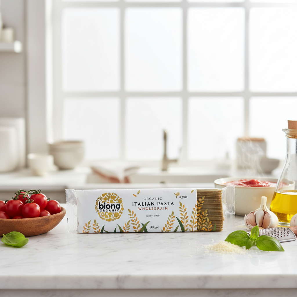 Spaghetti Integrale din Grâu Dur Bio Biona - Paste Vegane Artizanale din Nordul Italiei 500g 2