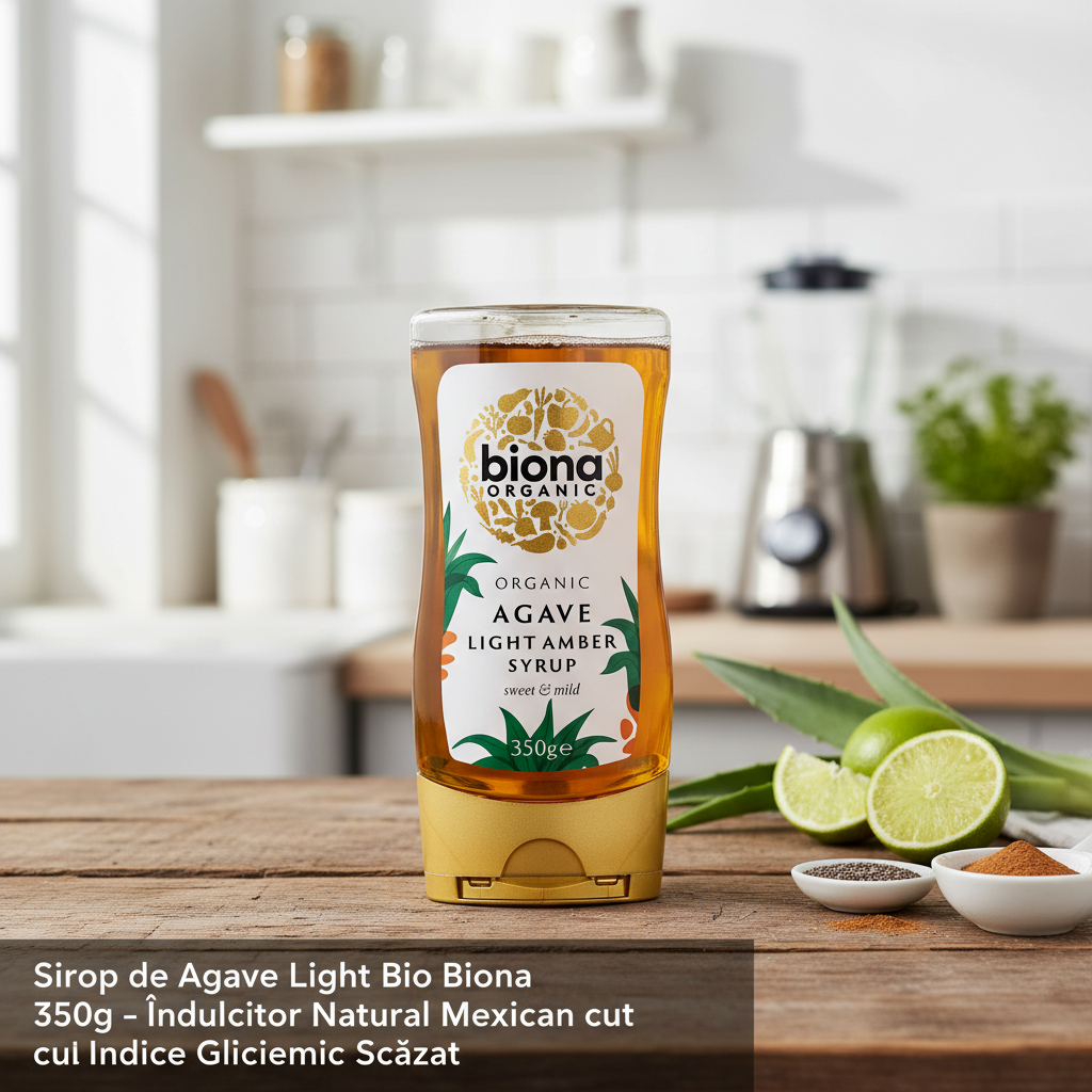 Sirop de Agave Light Bio Biona 350g – Îndulcitor Natural Mexican cu Indice Glicemic Scăzut