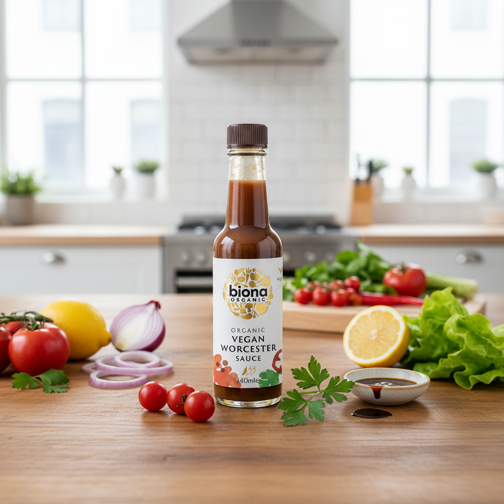 Sos Worcester Bio Vegan Biona Organic - 140ml | Savoare Englezescă Autentică Fără Gluten 2