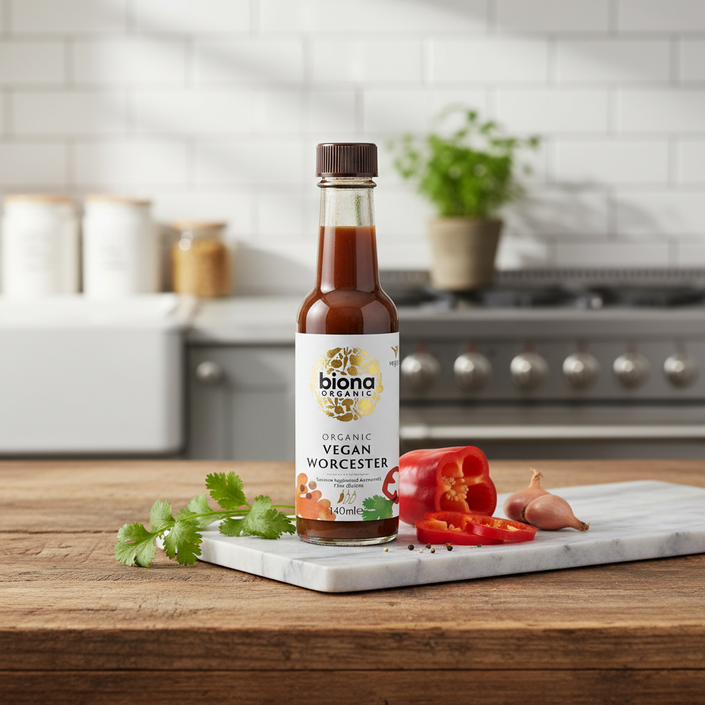 Sos Worcester Bio Vegan Biona Organic - 140ml | Savoare Englezescă Autentică Fără Gluten