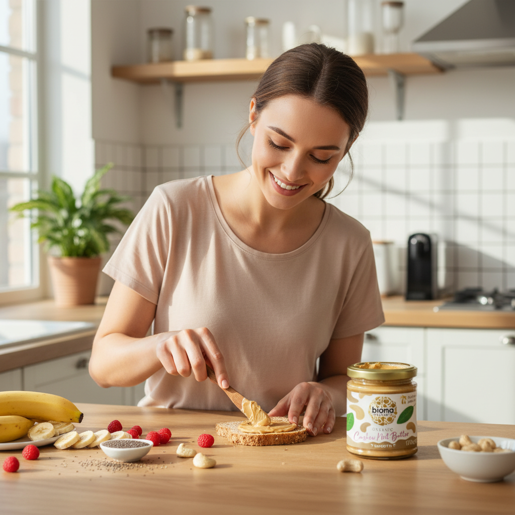 Crema de Caju Bio Fără Ulei de Palmier Biona 170g 3