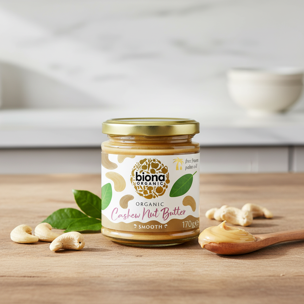 Crema de Caju Bio Fără Ulei de Palmier Biona 170g