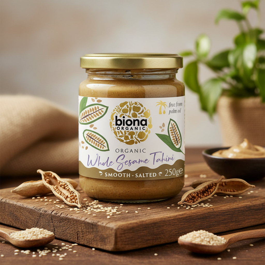 Tahini din Susan Integral Bio Biona – Pastă Fină Naturală, 250g 2