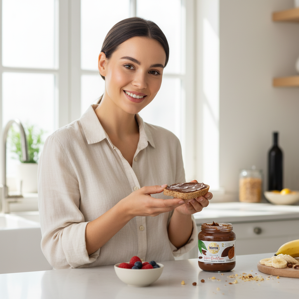 Cremă de Ciocolată Neagră Bio Biona 350g - Pastă Tartinabilă Vegană Fără Ulei de Palmier 3