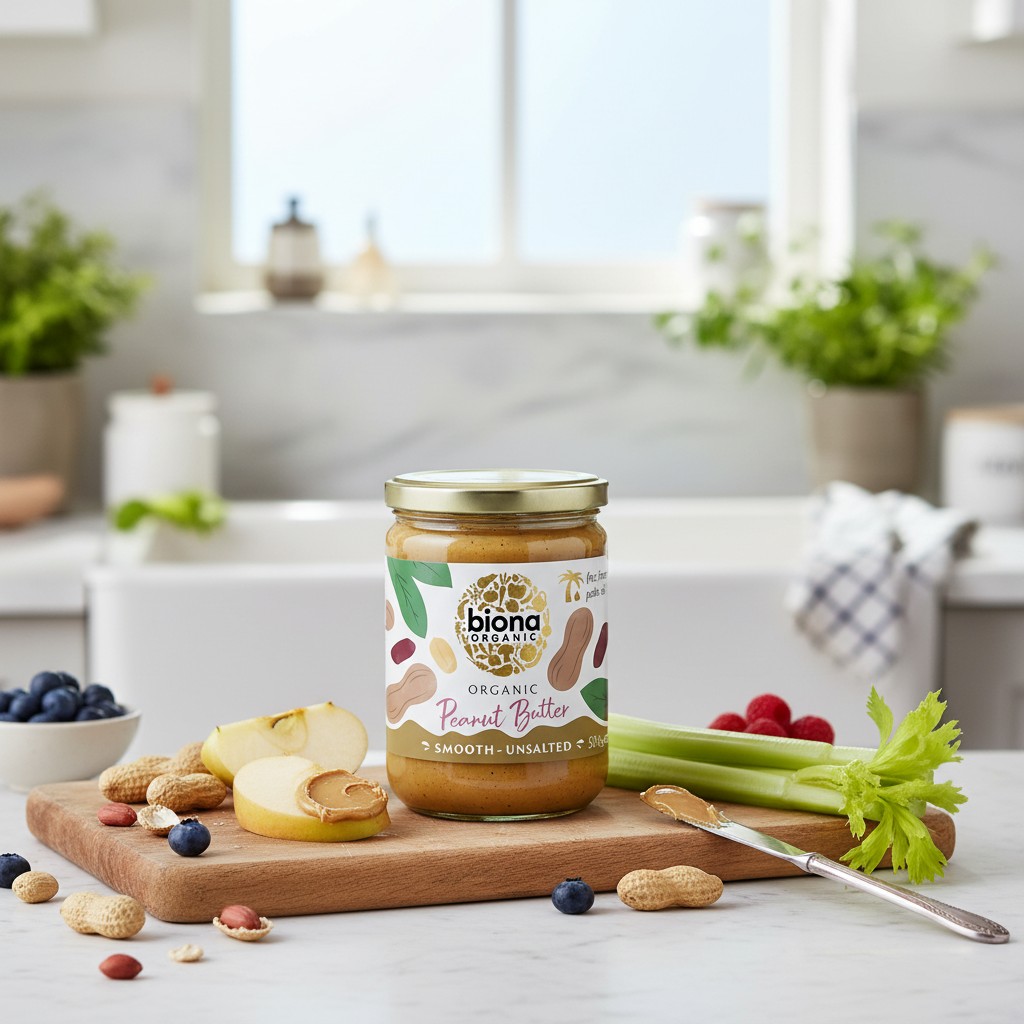 Cremă de Arahide Bio Smooth, Fără Sare - Biona Organic 500g - Sursă Naturală de Proteine 2