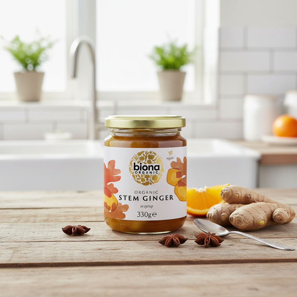 Muguri de Ghimbir în Sirop Bio – Delicatesă Dulce-Picantă Biona 330g 2