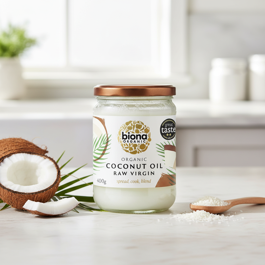 Ulei de Cocos Virgin Bio Presat la Rece Biona 400g - Raw & Nerafinat