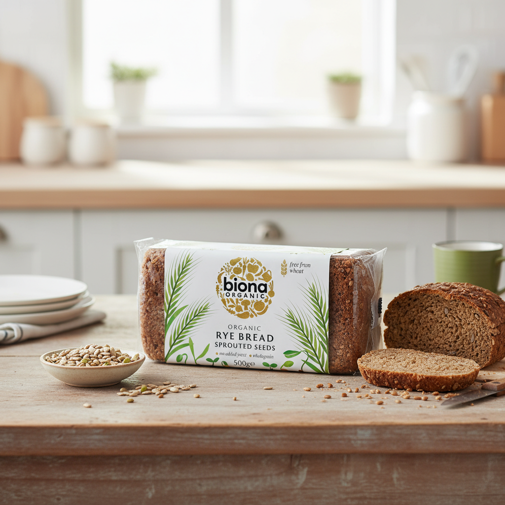 Pâine Integrală de Secară cu Semințe Germinate Vitality Bio Biona - Fără Drojdie, 500g