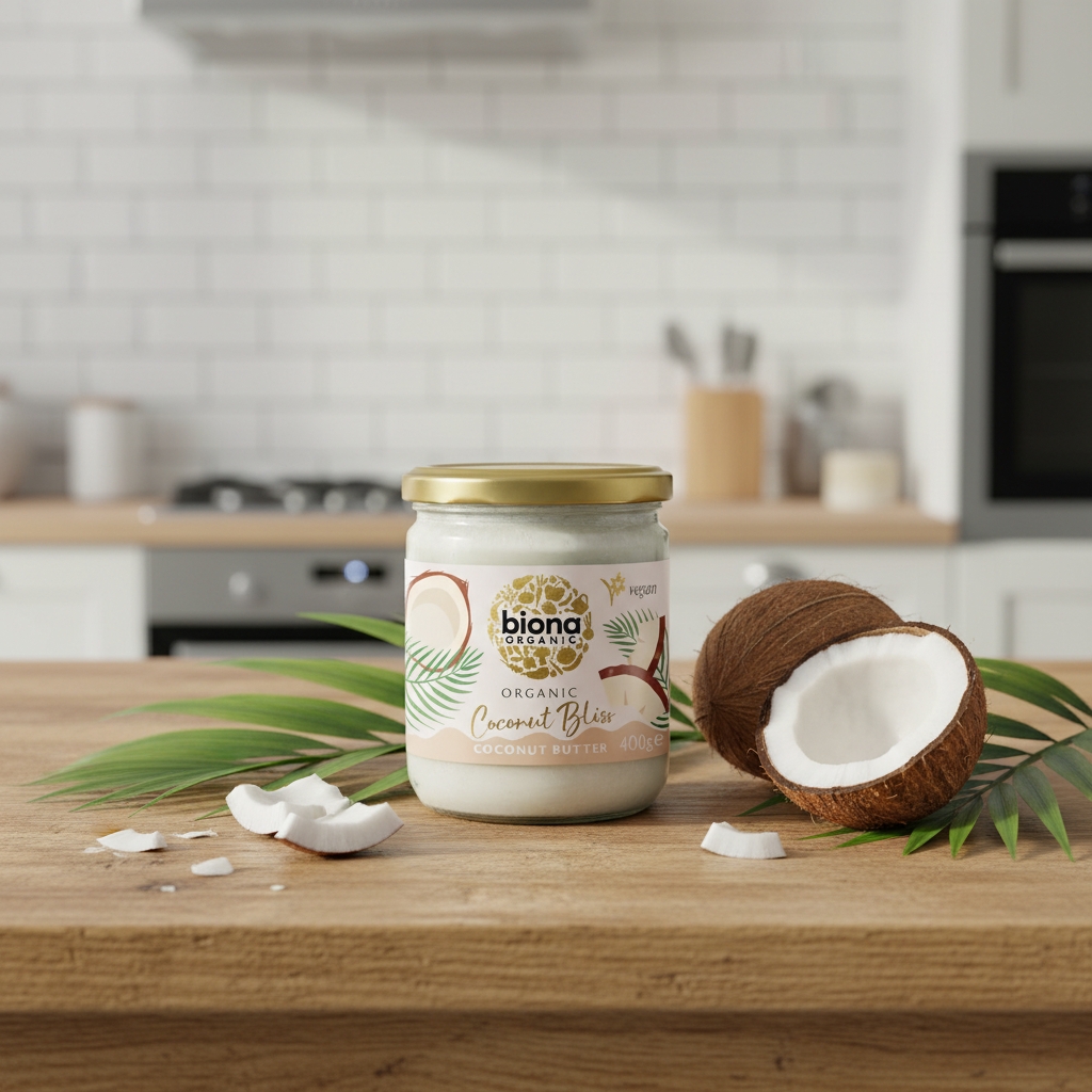 Unt de Cocos Ecologic Coconut Bliss Biona 400g - Cremă Fină 100% Naturală