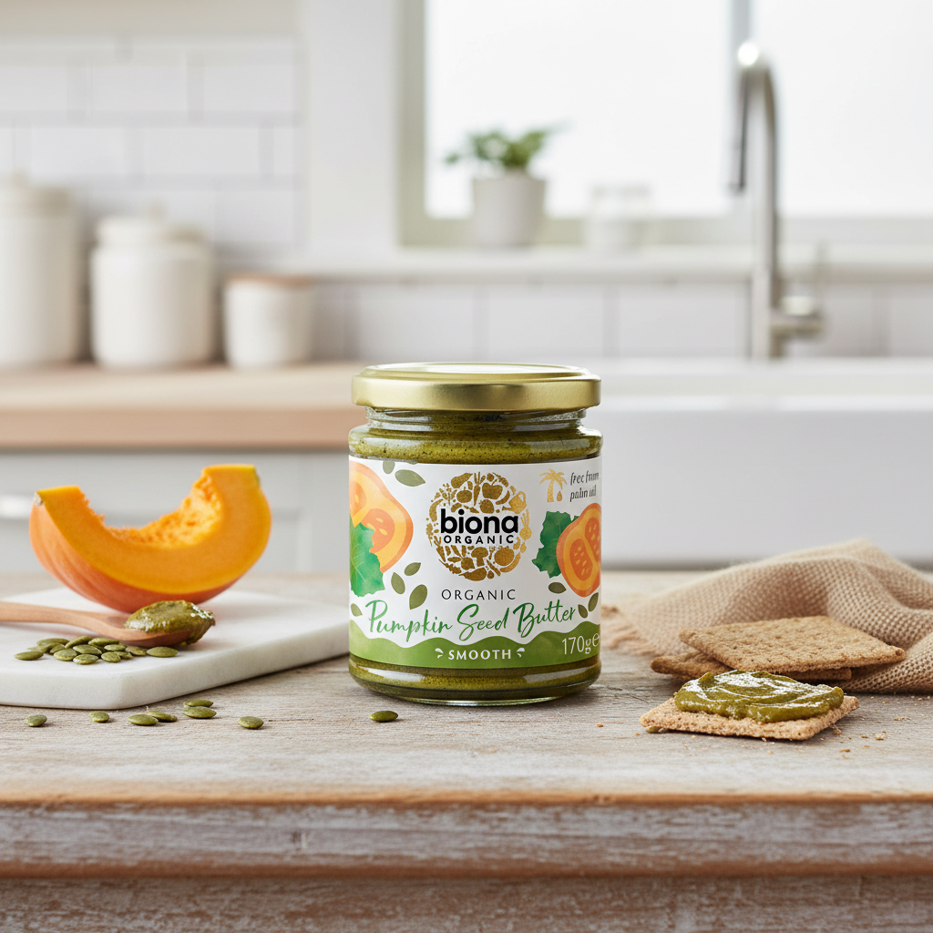 Cremă de Semințe de Dovleac Bio Biona 170g - 100% Naturală, Fără Ulei de Palmier 2