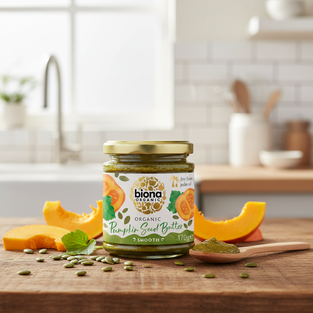 Cremă de Semințe de Dovleac Bio Biona 170g - 100% Naturală, Fără Ulei de Palmier