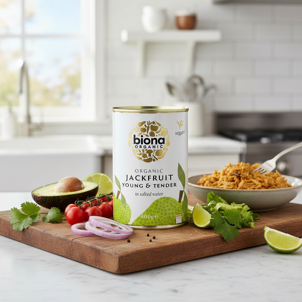Jackfruit Bio Tânăr la Conservă Biona 400g - Alternativă Texturată Vegană 2