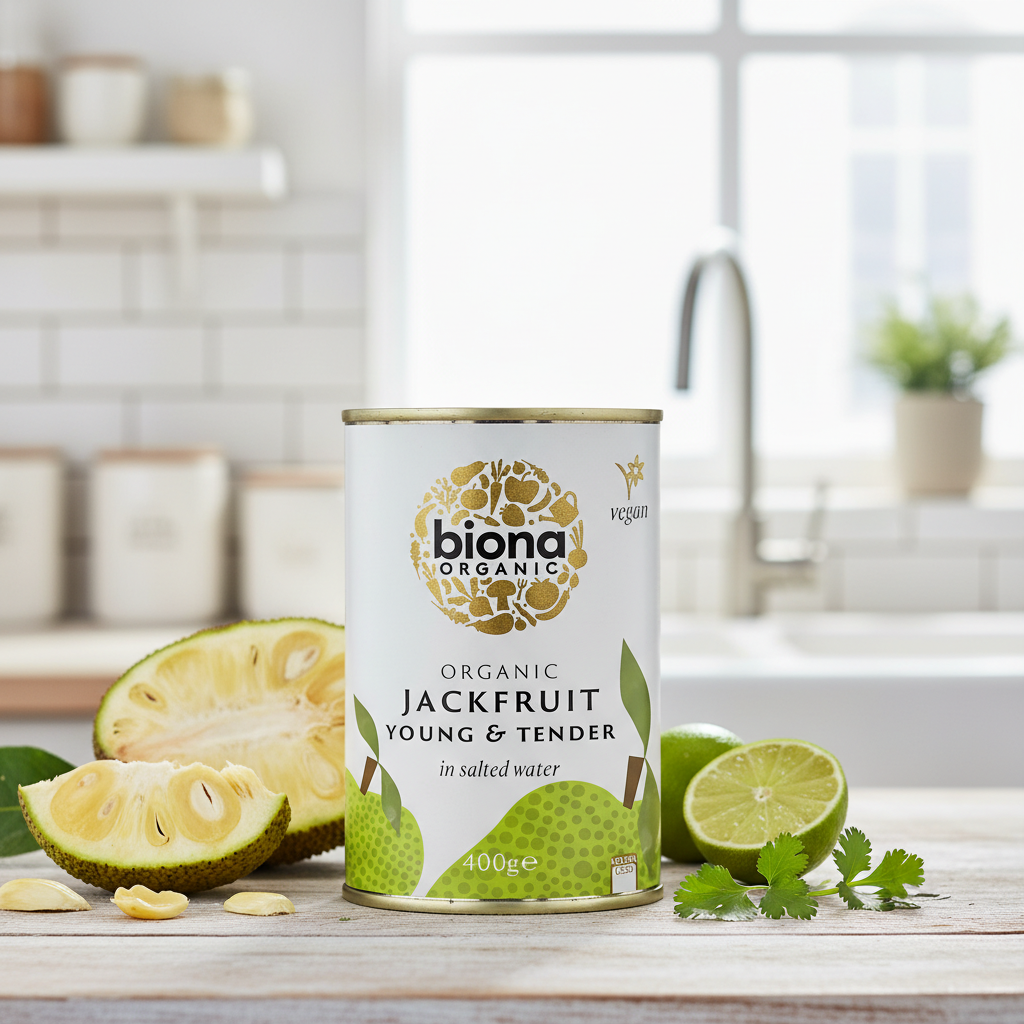Jackfruit Bio Tânăr la Conservă Biona 400g - Alternativă Texturată Vegană