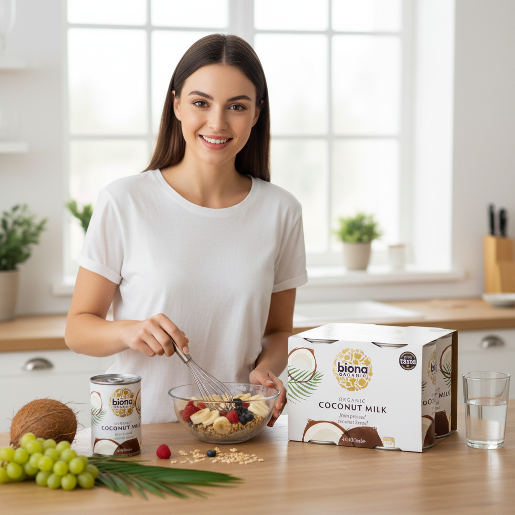 Băutură de Cocos Bio Biona Pachet Economic 4 x 400ml - Lapte de Cocos Premium Fără Aditivi 3