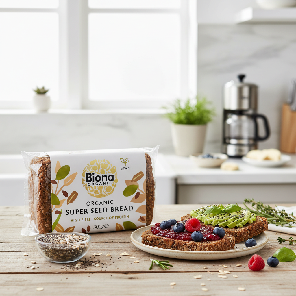 Pâine Bio cu Ovăz și Mix de Semințe Biona Organic 300g - Sursă de Fibre și Proteine 2
