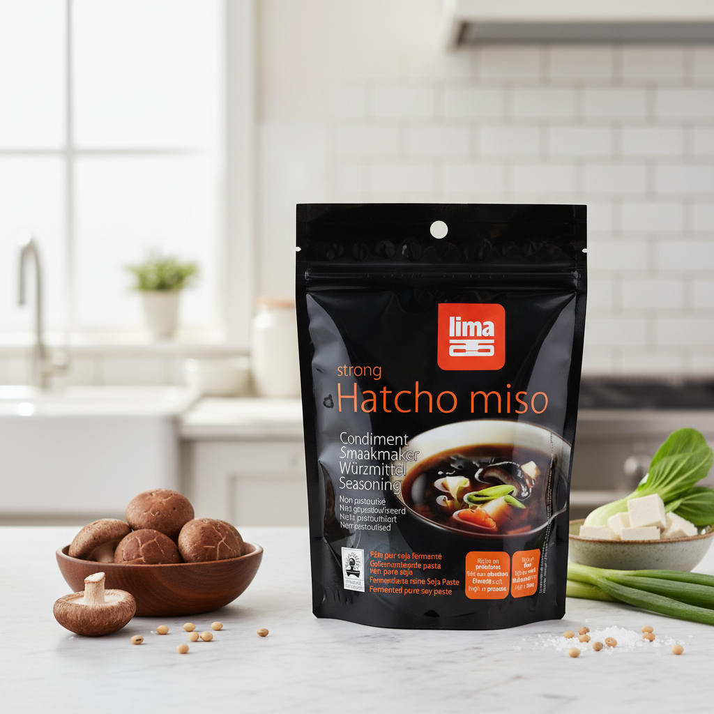 Pasta de Soia Hatcho Miso Bio 300g Lima - Fermentare Îndelungată & Gust Intens Umami