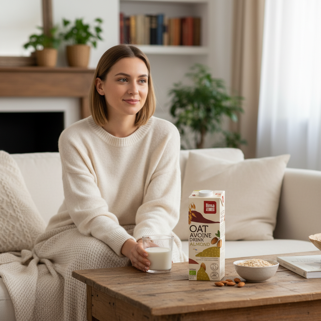 Băutură Vegetală Bio din Ovăz și Migdale Lima 1L - Alternativă Premium la Lapte 3