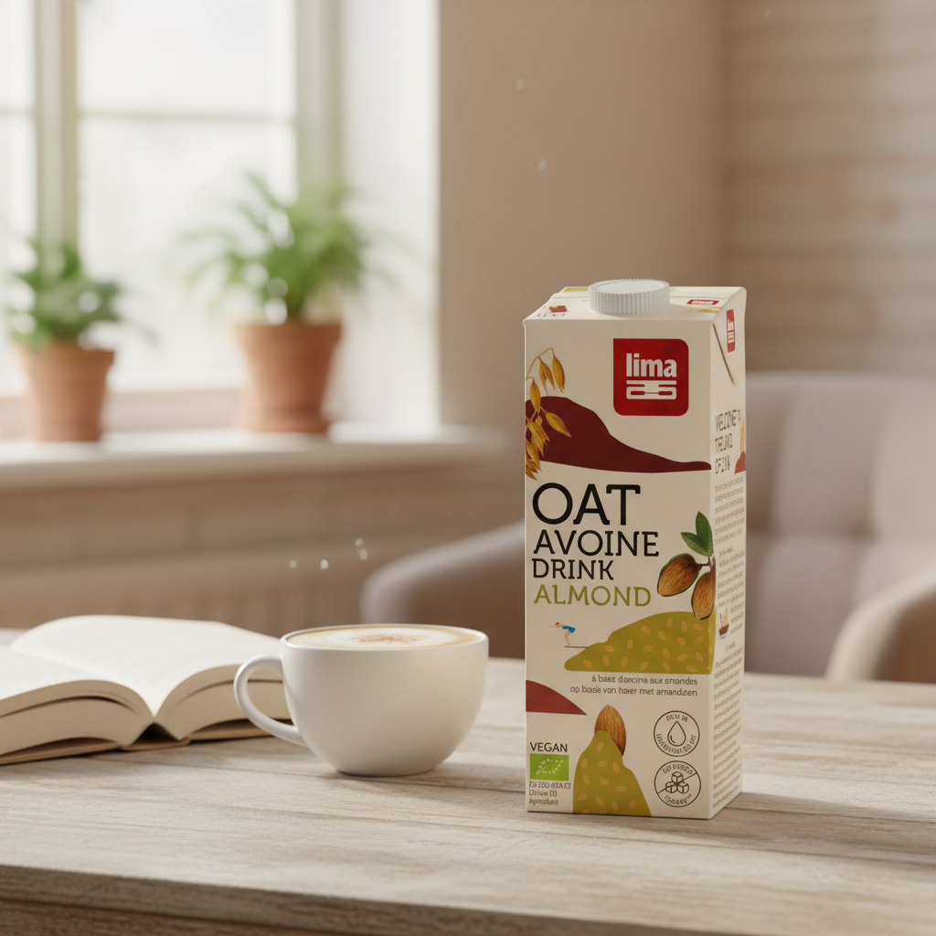 Băutură Vegetală Bio din Ovăz și Migdale Lima 1L - Alternativă Premium la Lapte