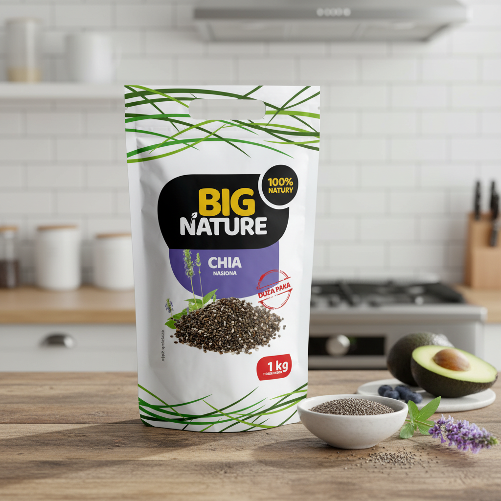 Semințe de Chia 100% Naturale Big Nature 1kg - Sursă Premium de Omega-3 și Proteine