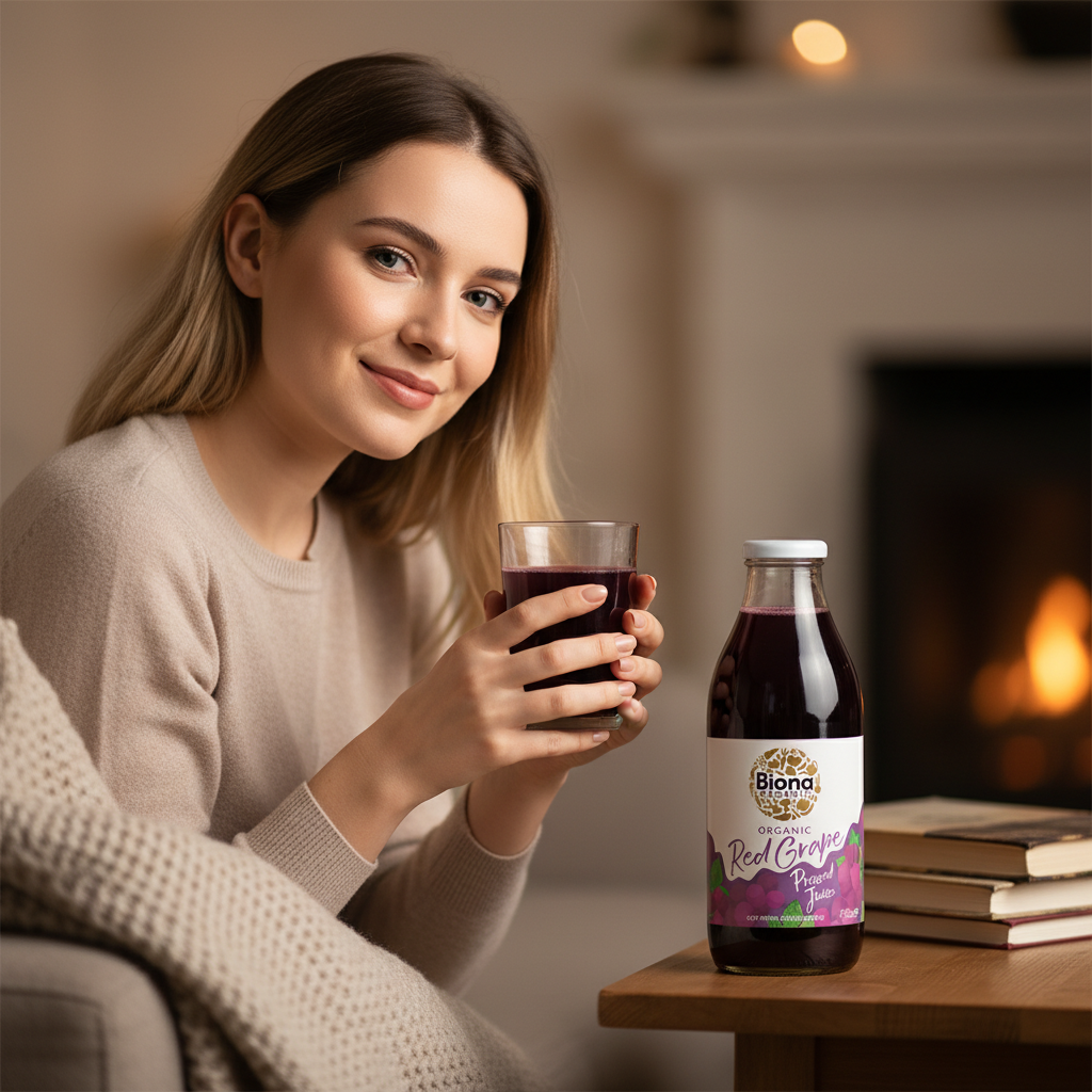 Suc de Struguri Roșii Bio Presat Biona 750ml – Puritate 100% Fără Concentrat 3