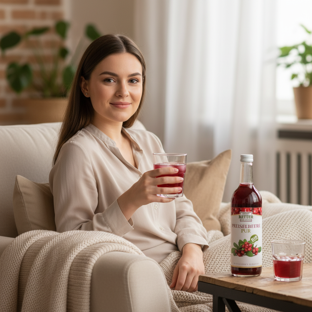 Suc de Merișor Pur Bio Retter 750ml - Extract Natural Nefiltrat din Super-Fructe 3