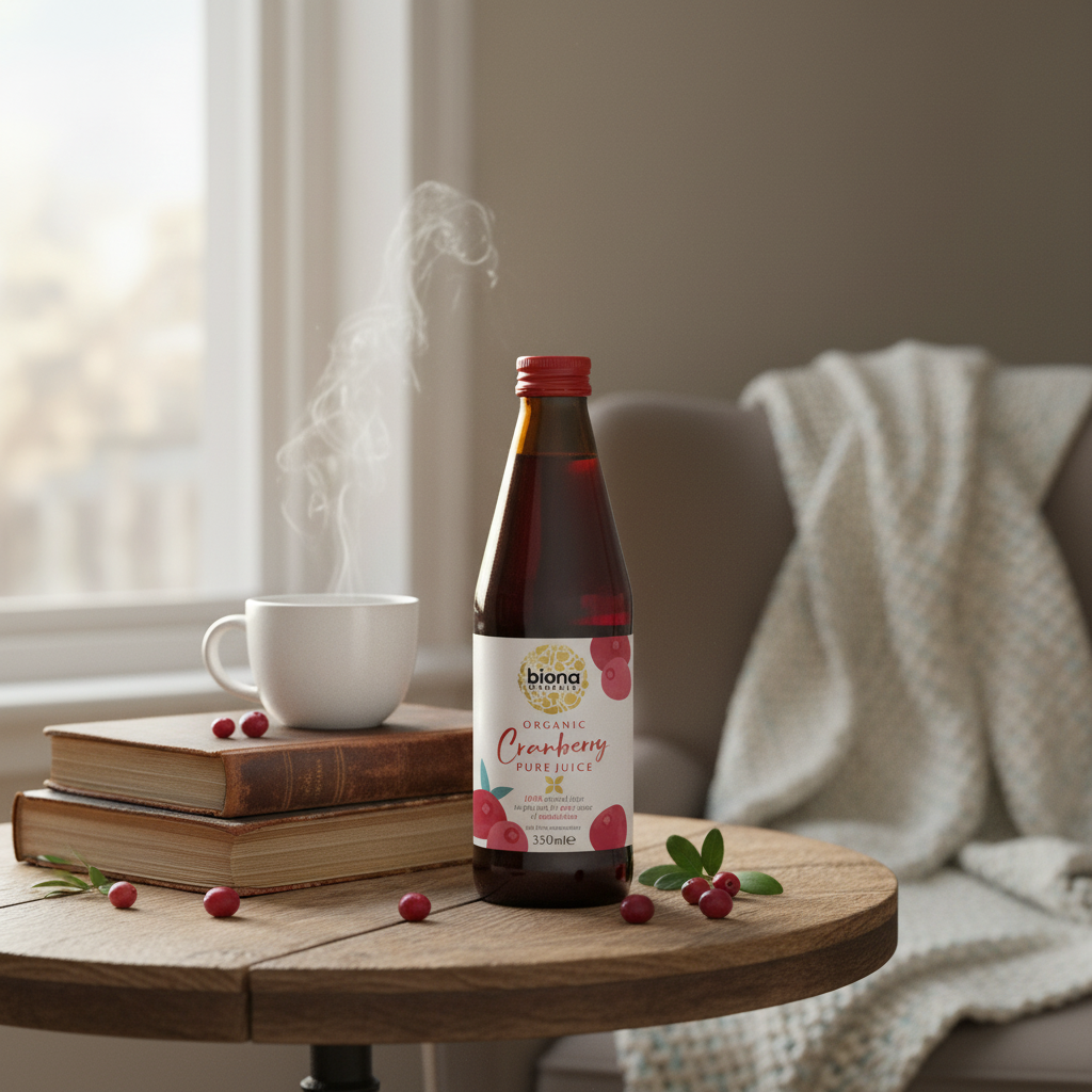 Suc de Merișoare Pur Ecologic Biona, 330ml – 100% Presat la Rece, Fără Zahăr Adăugat 2