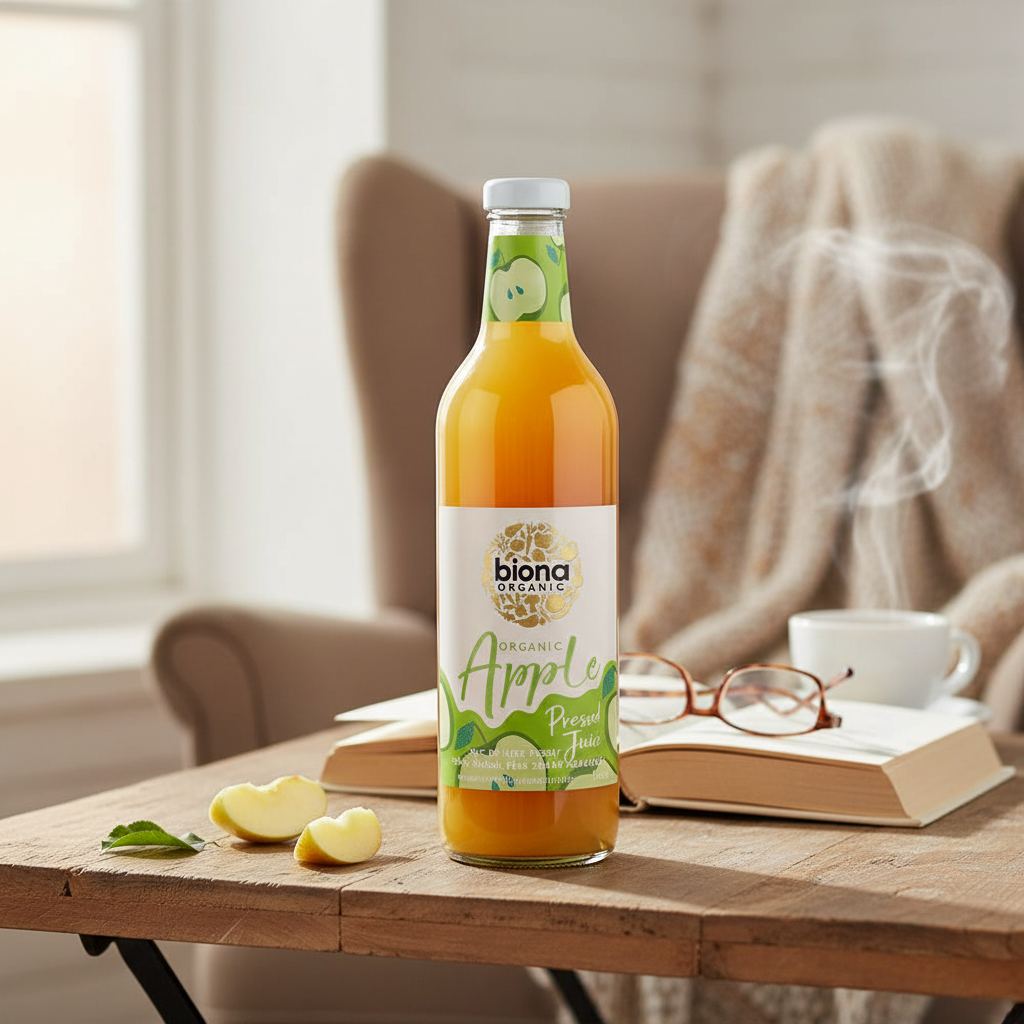 Suc de Mere Presat Bio - 100% Natural, Fără Zahăr Adăugat - Biona Organic 750ml 2