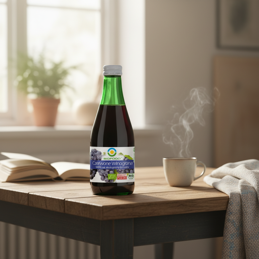 Suc de Struguri Roșii Bio 100% NFC Biofood - Vitalitate din Inima Italiei, 300ml 2