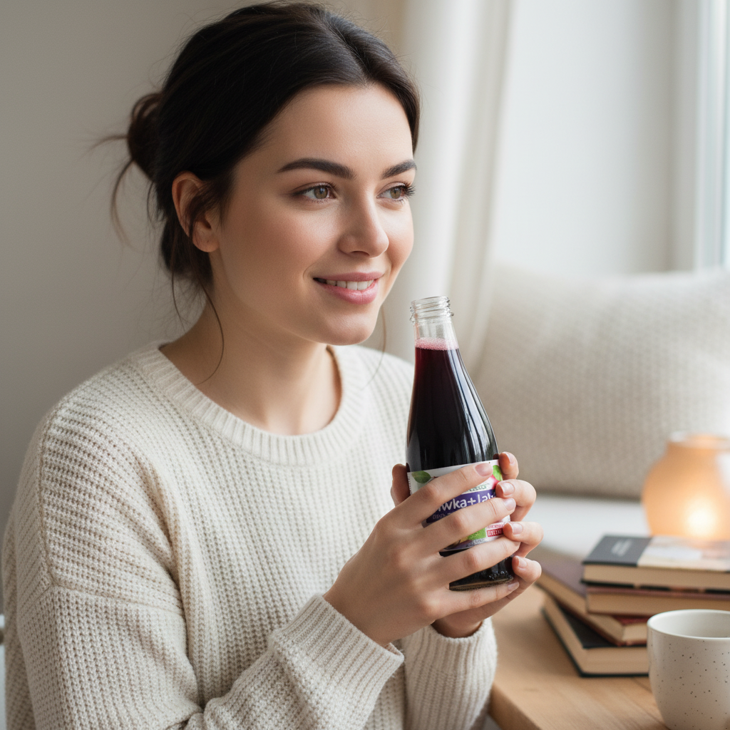 Suc Bio de Prune și Mere, Presat la Rece (NFC) 300ml | Biofood 3