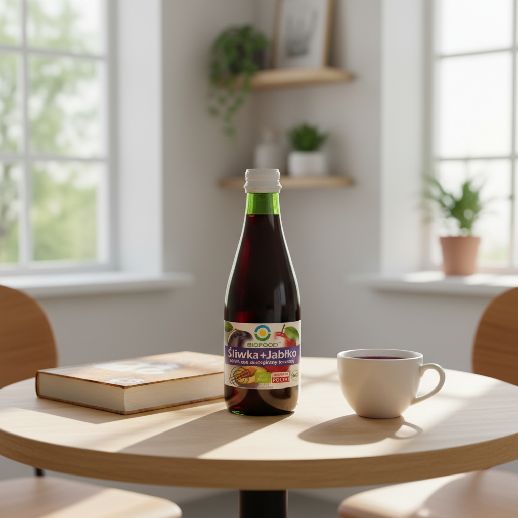 Suc Bio de Prune și Mere, Presat la Rece (NFC) 300ml | Biofood