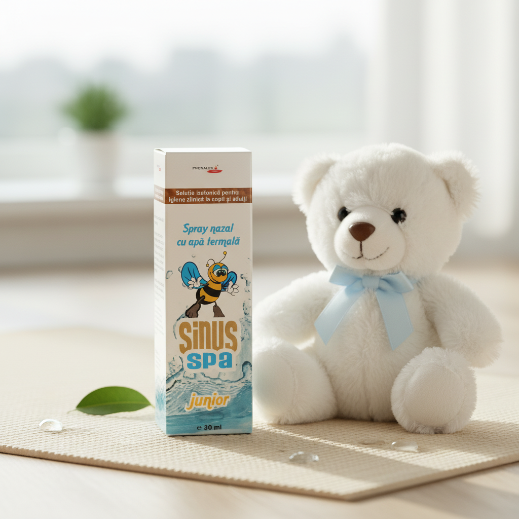 Spray Nazal Sinus Spa Junior: Soluție Izotonică cu Apă Termală și Propolis pentru Copii și Adulți (30ml) 2