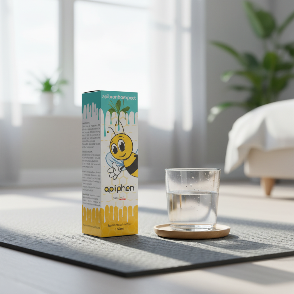 Apiphen Apibronhoexpect 50ml Phenalex - Remediu Natural cu Propolis și Pătlagină pentru Tuse