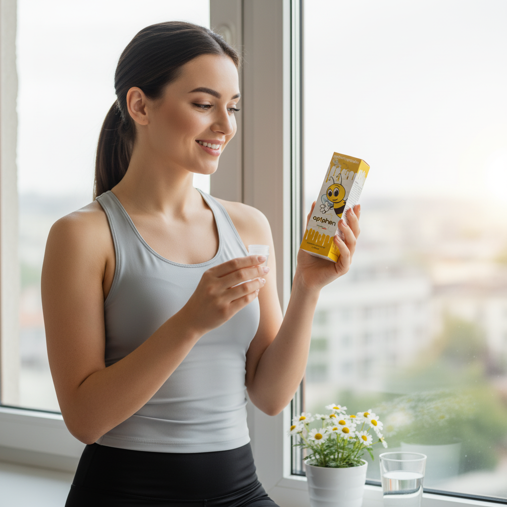 Apiphen Apifaringocalm 50ml Extract Natural cu Propolis, Nalbă și Mușețel pentru Tuse și Gât Iritat 3