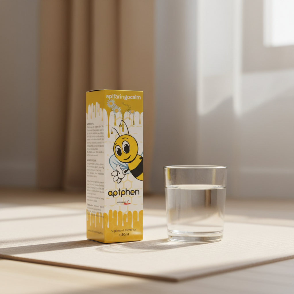 Apiphen Apifaringocalm 50ml Extract Natural cu Propolis, Nalbă și Mușețel pentru Tuse și Gât Iritat