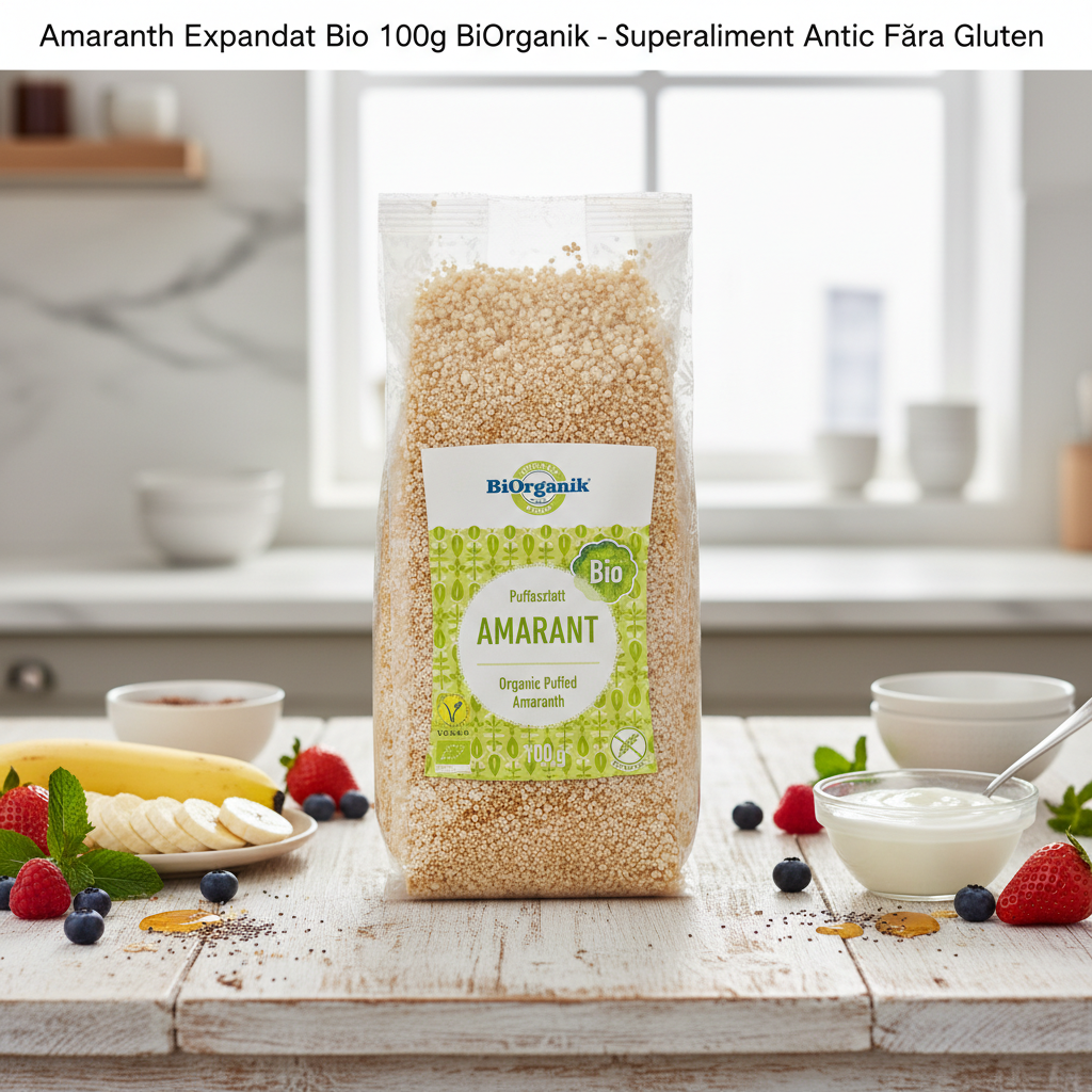 Amaranth Expandat Bio 100g BiOrganik - Superaliment Antic Fără Gluten 2