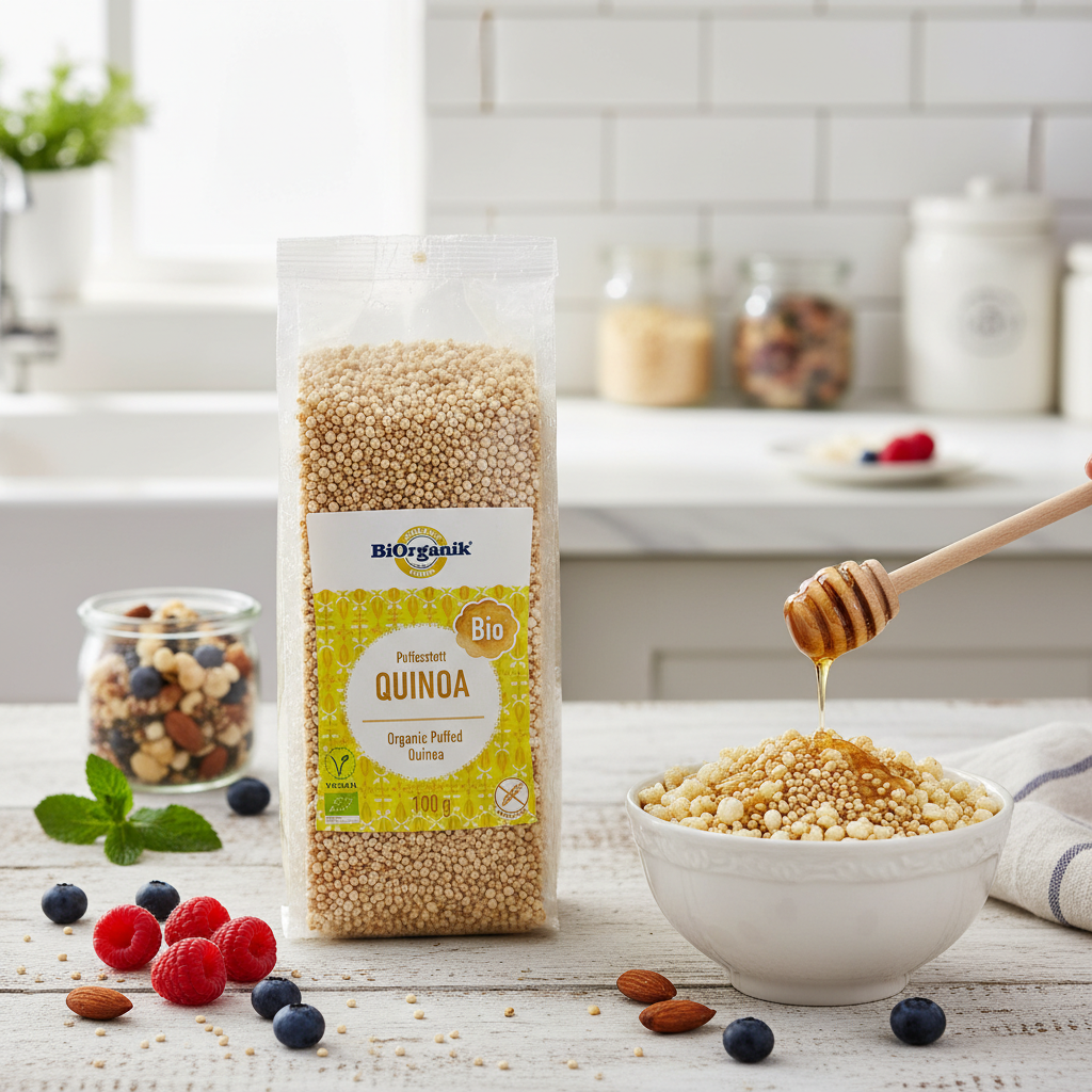Quinoa Expandată Bio Biorganik 100g - Cereale Crocante Fără Gluten pentru Mic Dejun 2