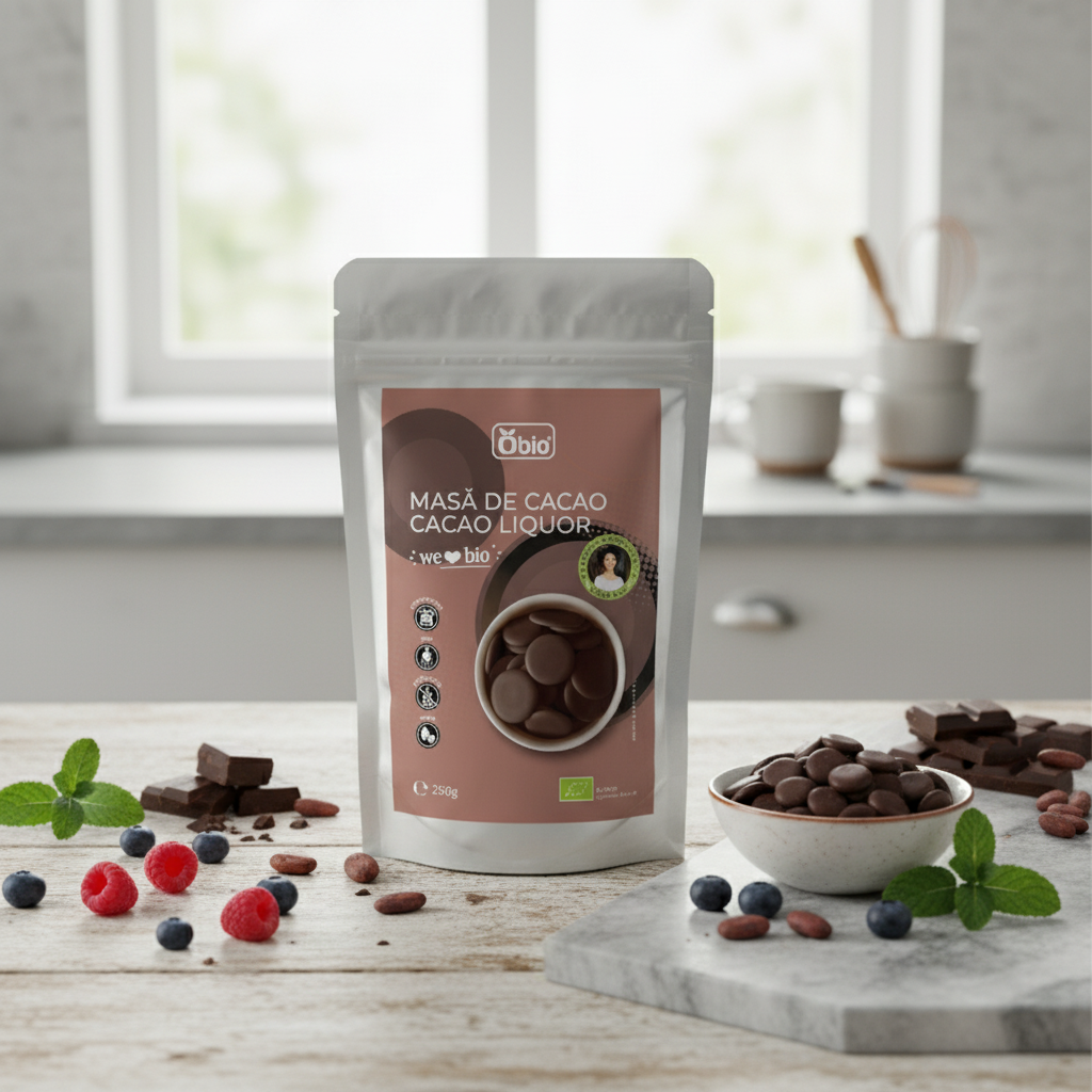 Masă de Cacao Bio Obio 250g - Baza Pură și Neîndulcită pentru Ciocolată Raw din Peru 2