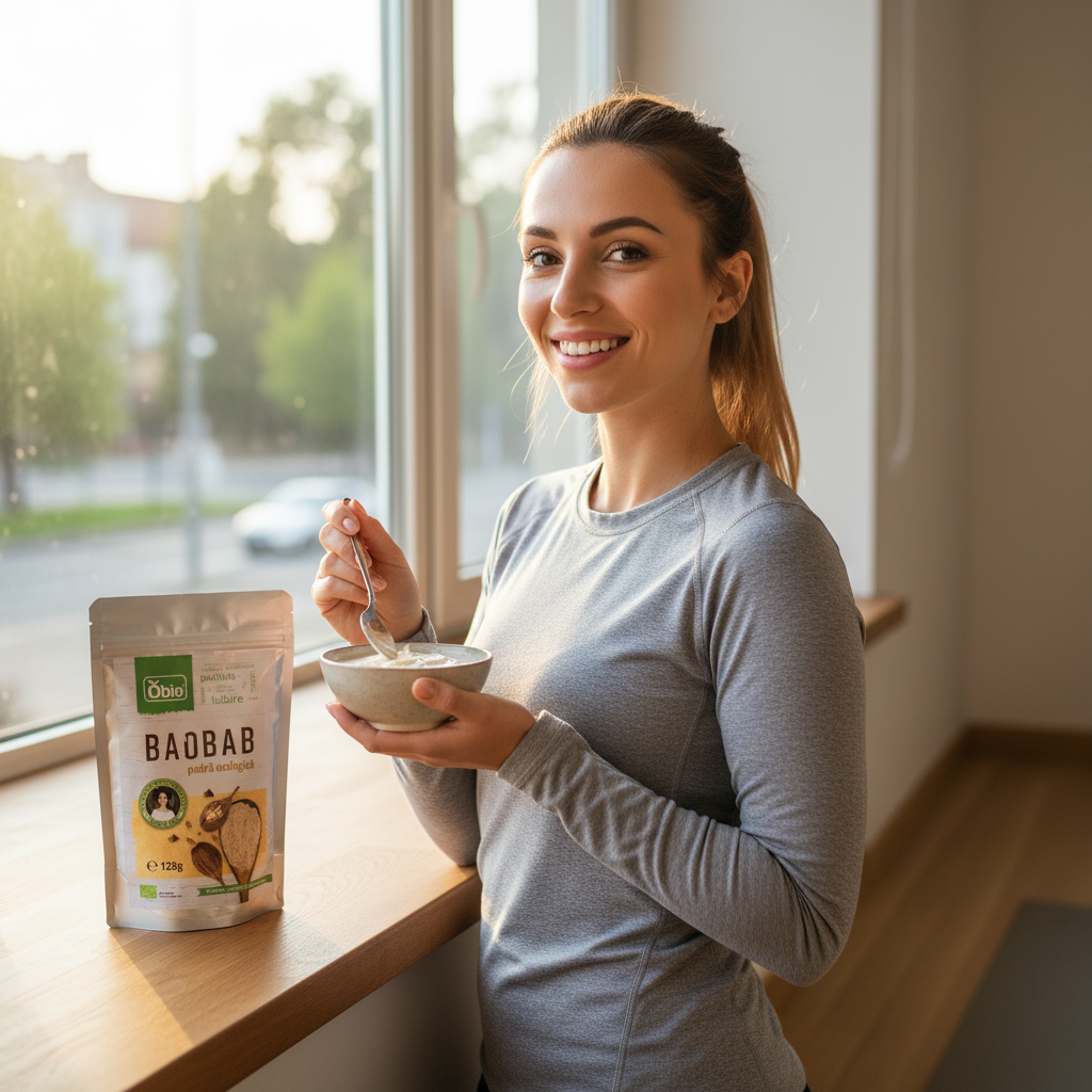 Pudră Bio de Baobab 125g Obio | Superaliment African Bogat în Vitamina C 3