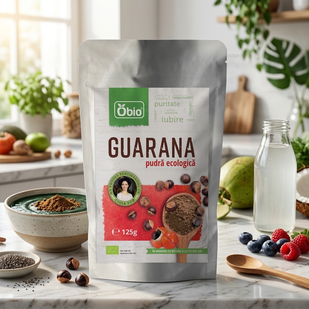 Pudră de Guarana Ecologică Obio 125g - Energizant Natural din Inima Amazonului 2