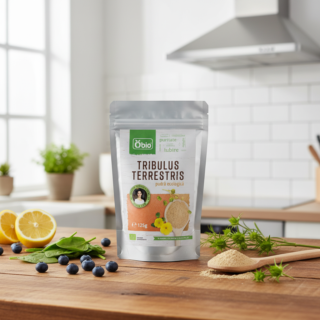 Pudră Bio de Tribulus Terrestris 125g Obio - Tonic Natural pentru Vitalitate și Funcție Renală 2