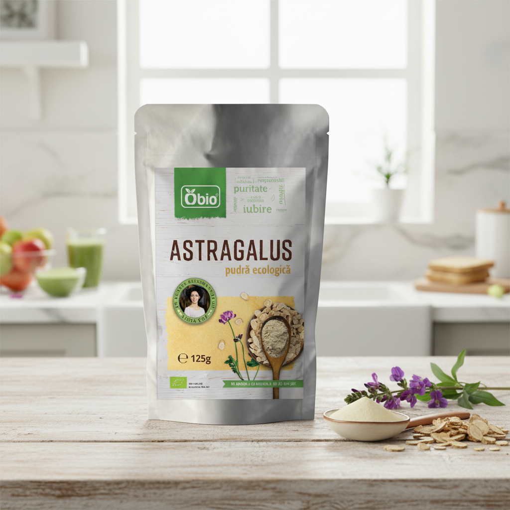Pudră de Astragalus Bio Obio, 125g - Tonic Tradițional pentru Imunitate 2