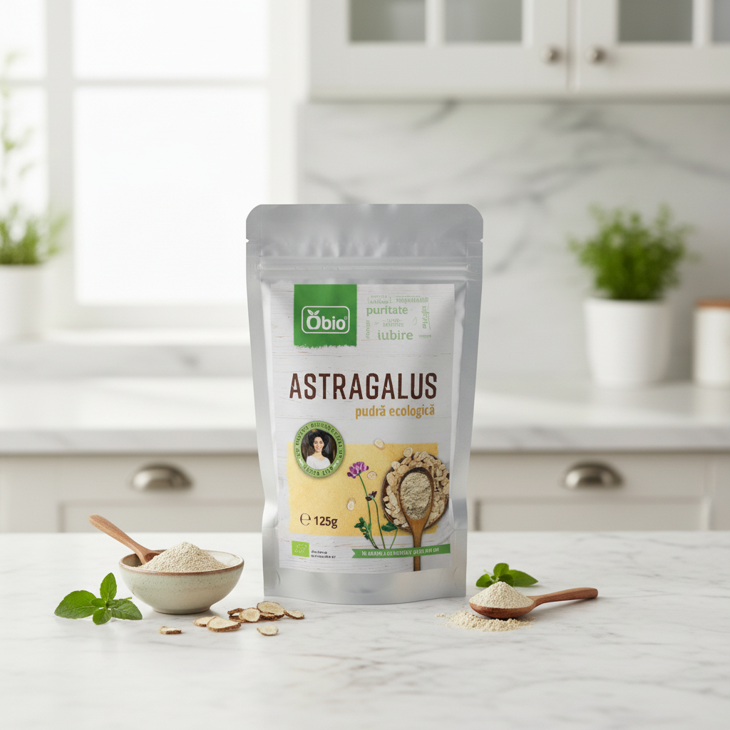 Pudră de Astragalus Bio Obio, 125g - Tonic Tradițional pentru Imunitate