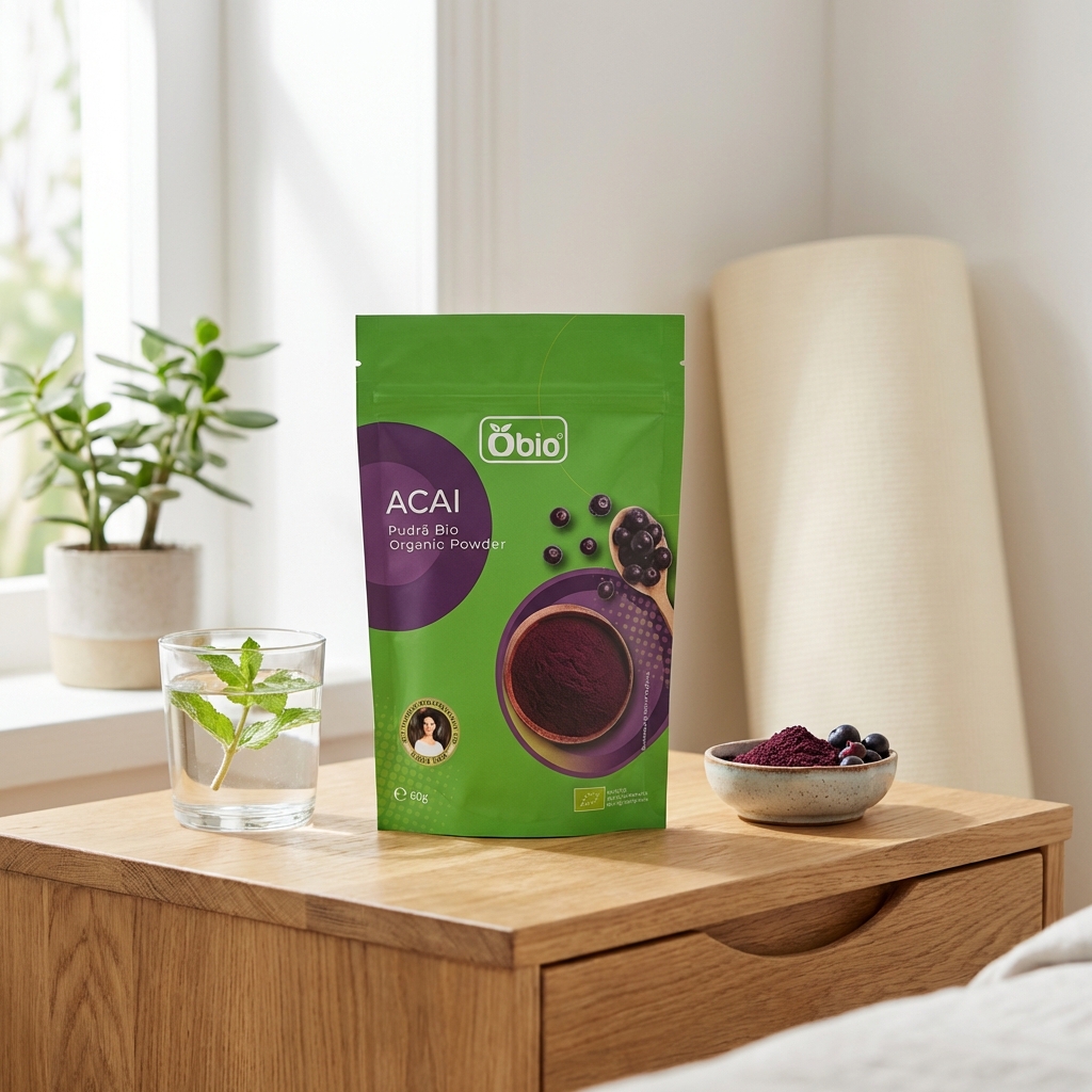 Acai Pudră Bio Obio 60g - Superaliment Liofilizat din Amazon 2