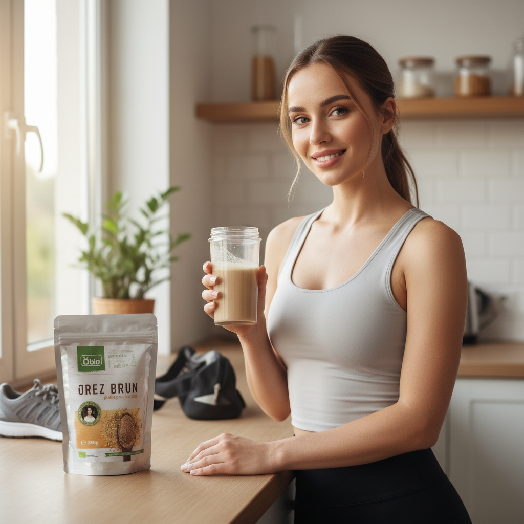 Pudră Proteică din Orez Brun Bio 100% Naturală Obio – Sursă Vegetală Premium 250g 3