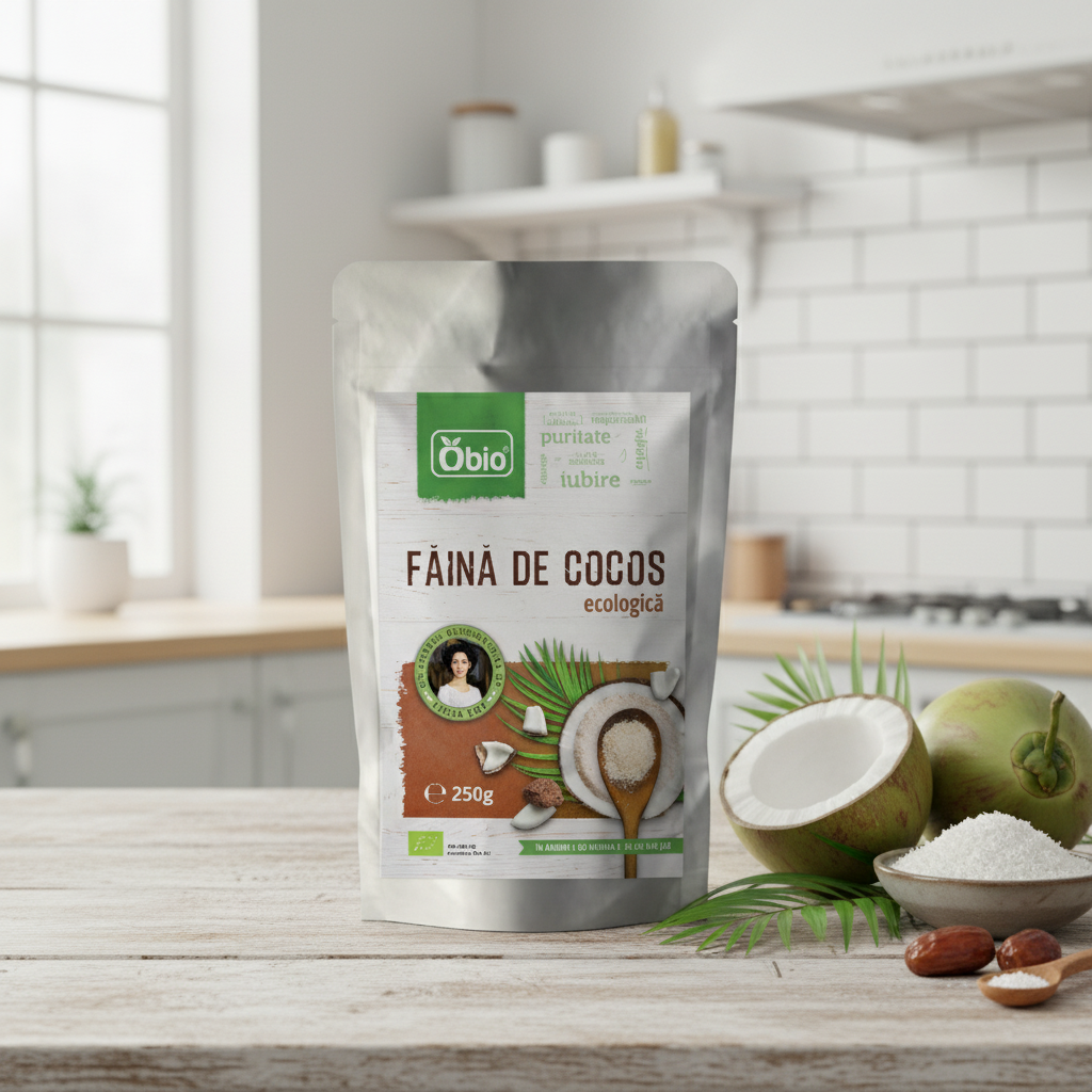 Făină de Cocos Bio Obio 250g - Alternativa Perfectă Fără Gluten pentru Patiserie 2