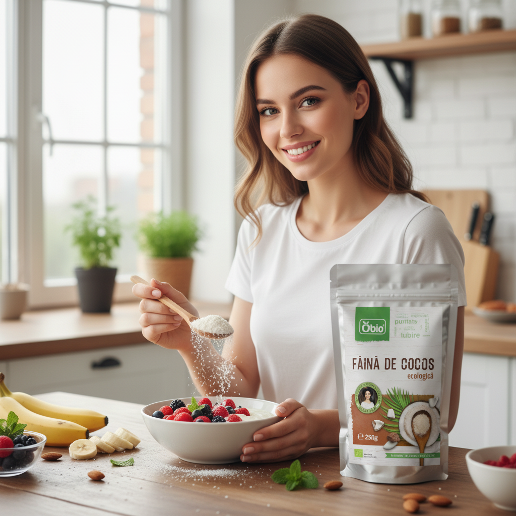 Făină de Cocos Bio Obio 250g - Alternativa Perfectă Fără Gluten pentru Patiserie 3