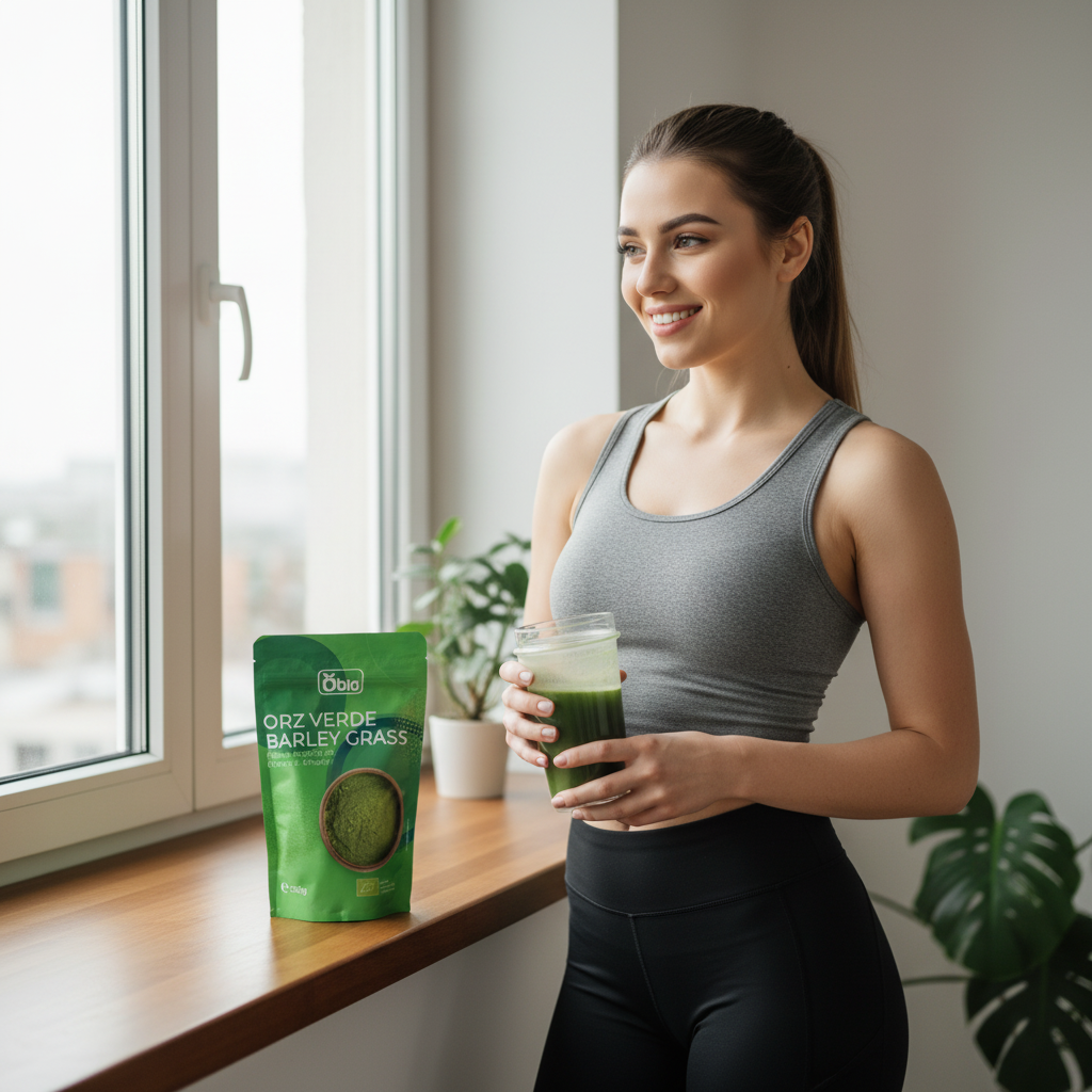 Orz Verde Pudră Bio 250g Obio – Sursă Premium de Energie și Nutrienți Esențiali 3
