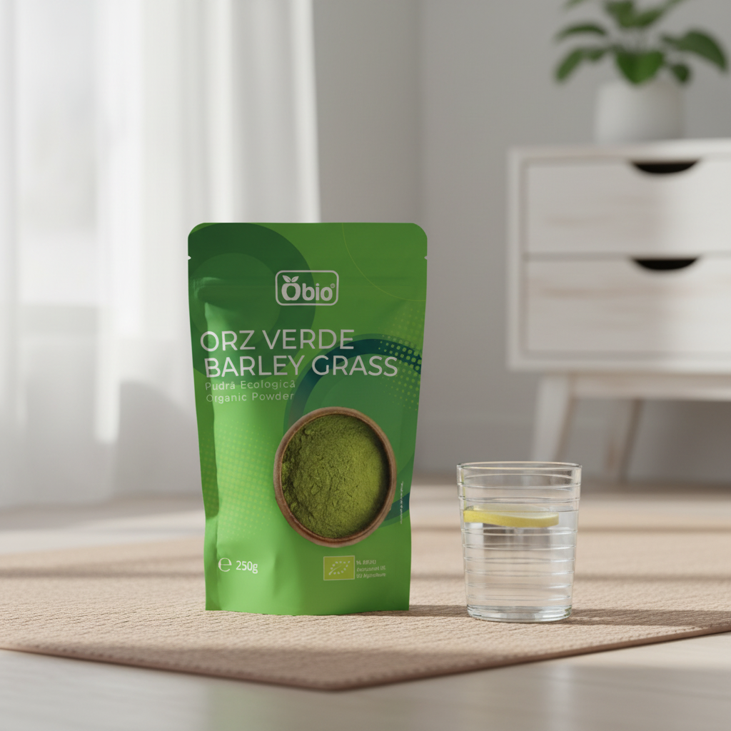Orz Verde Pudră Bio 250g Obio – Sursă Premium de Energie și Nutrienți Esențiali